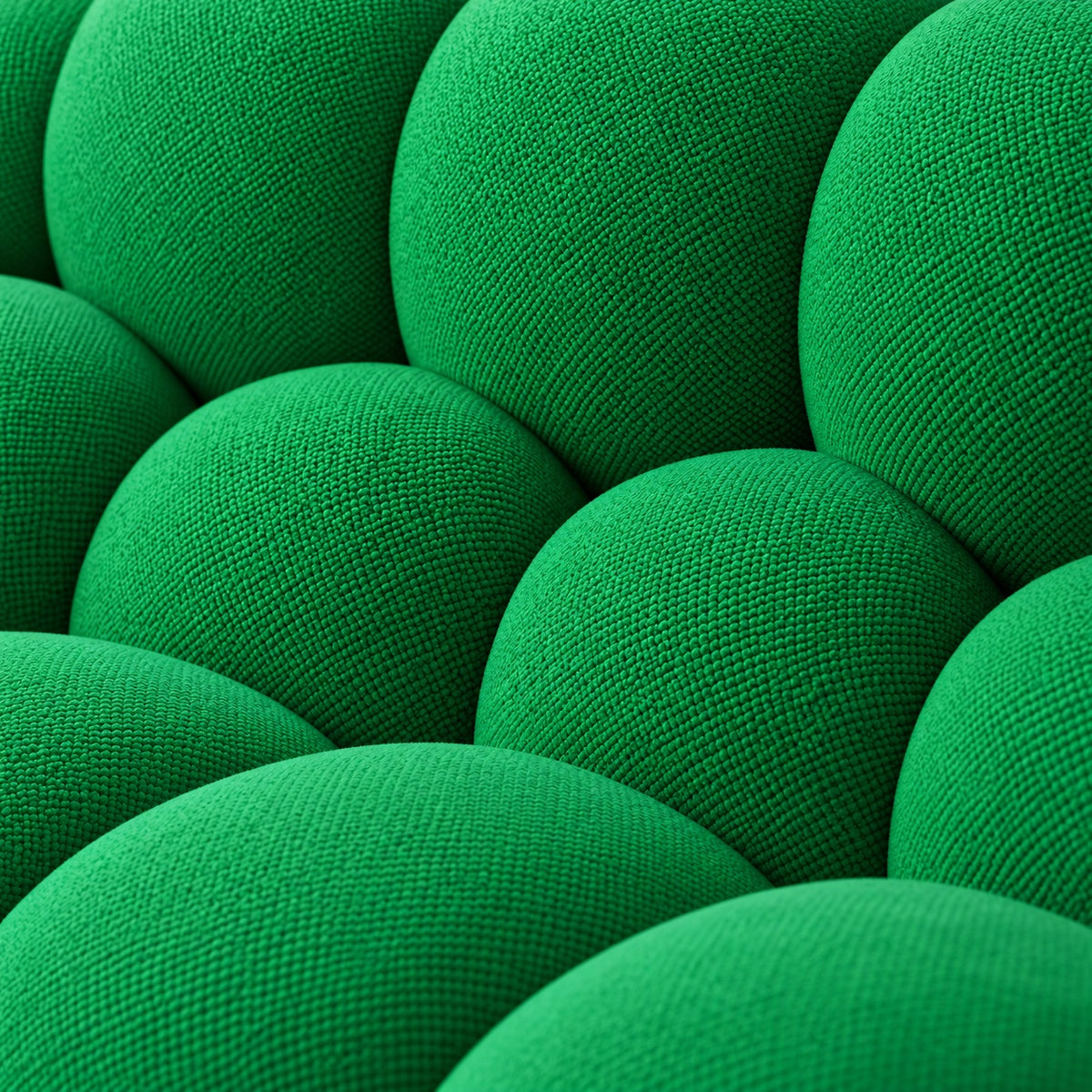 Canapé Séville en tissu texturé vert, détail du tissu
